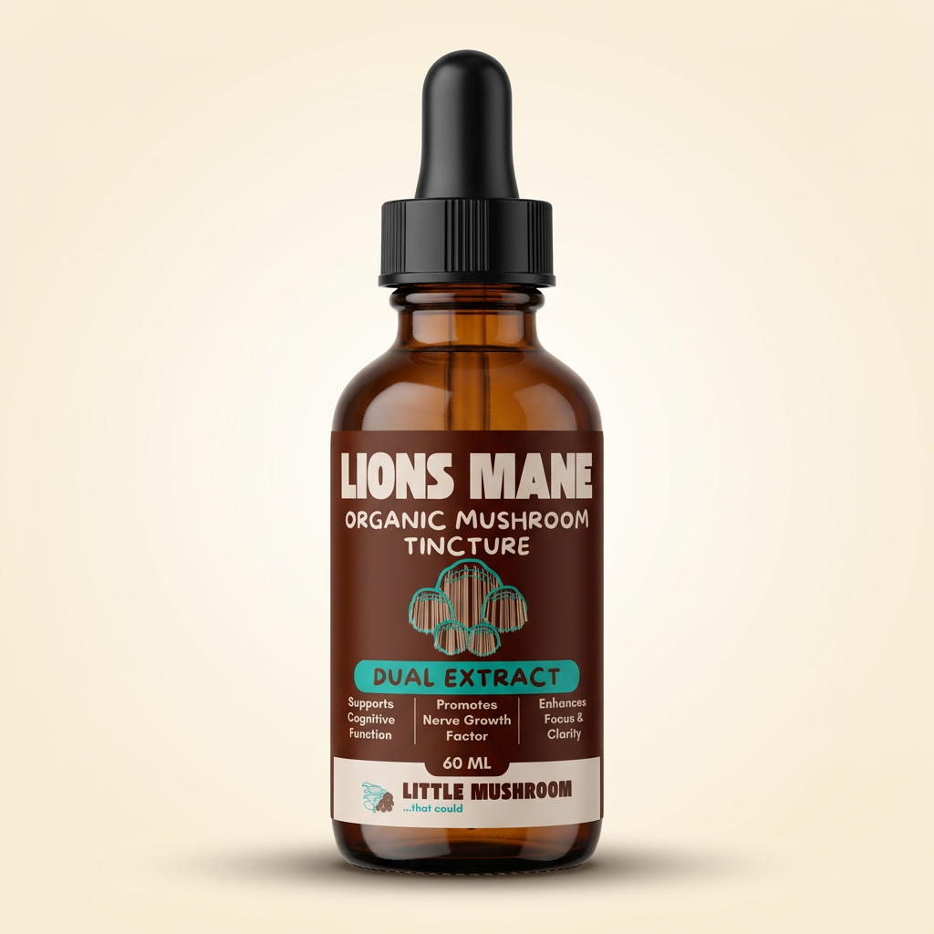 Lion's Mane organic mushroom tincture, 60 ml