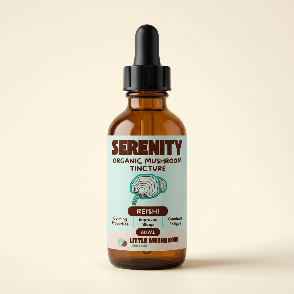 Serenity organic mushroom tincture, 60 ml